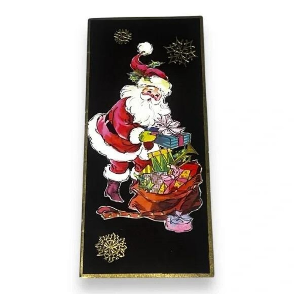 Hawthorne Sommerfield Santa Vintage Christmas Card DBX